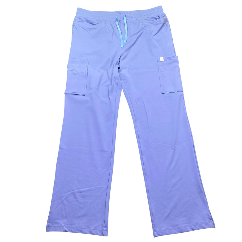Scope Scrubs Womens 3XL Periwinkle Blue Cargo Pocket Scrub Pants NWT